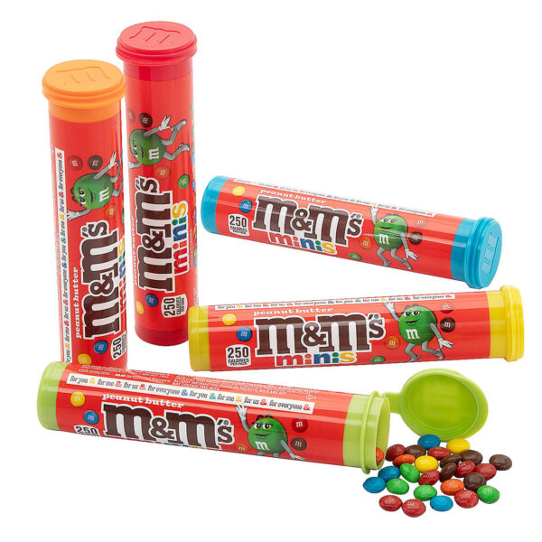 MMs Minis Peanut Butter Mega Tube Valentine 49g