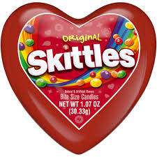 Skittles Original Filled Heart Valentine 30g