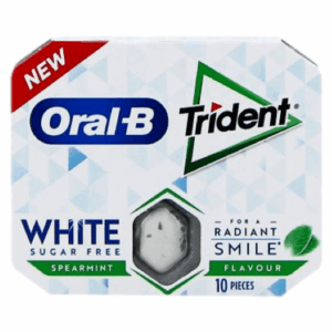 Chiclete Trident Oral B White Spearmint 17g