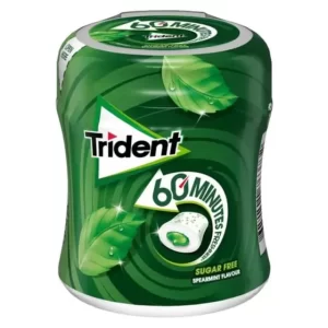 Chiclete Trident Bottle 60 minutes Spearmint 68,2g